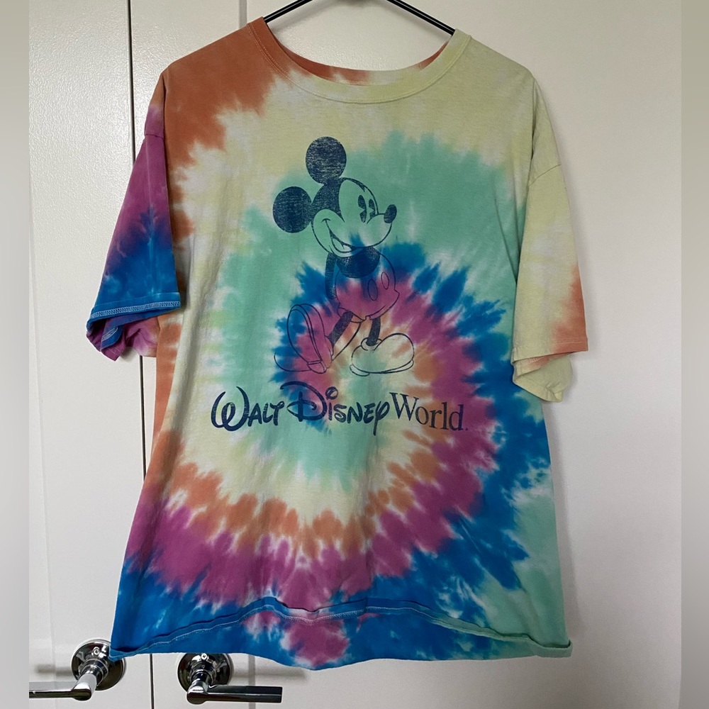 Disney Mickey Mouse Tie-dye Oversized Tee